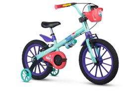 Bicicleta Infantil Aro 16 Com Rodinhas Princesa Ariel - Nathor