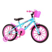 Bicicleta Infantil aro 16 Forss Bella C/cestinha e Rodinhas