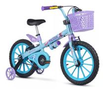 Bicicleta Infantil Aro 16 Frozen Segurança Nathor Rodinhas