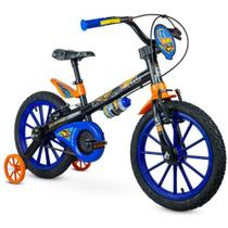 Bicicleta Infantil ARO 16 HOT Wheels com Rodinhas e Freio