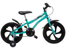 Bicicleta Infantil Aro 16 Houston Nic 16 - Verde Água com Rodinhas