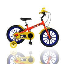 Bicicleta Infantil Aro 16 Kami Circo C/ Rodinhas 4 a 6 Anos