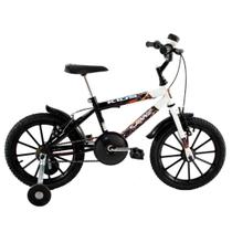 Bicicleta Infantil Aro 16 Kids cor Preto com Branco Bicicleta Infantil Aro 16 Kids cor Preto com Branco