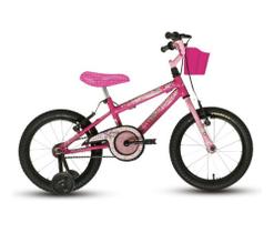 Bicicleta Infantil Aro 16 Menina Feminina Barbie com Rodinhas - KTX