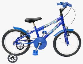 bicicleta infantil aro 16 milano grow azul masculina