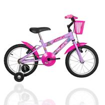 Bicicleta Infantil Aro 16 Mtb Kami Princesa Criança 3 a 6
