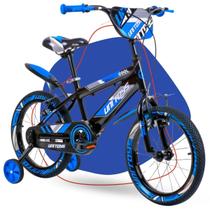 Bicicleta Infantil Aro 16 Pro Aventura Azul Unitoys