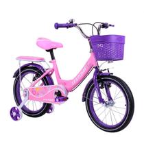 Bicicleta infantil Aro 16 Rosa Love 2660 Uni Toys