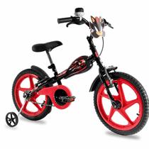 Bicicleta Infantil Aro 16 Sonic Shadow Verden Preta Vermelha Menino 5 a 7 Anos Rodinhas Removíveis Freio V-Brake Bicicleta Infantil Aro 16 Sonic Shadow Verden Preta Vermelha Menino 5 a 7 Anos Rodinhas Removíveis Freio V-Brake