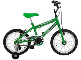 Bicicleta Infantil Aro 16 South Bike Ferinha - Verde com Rodinhas Freio V-Brake