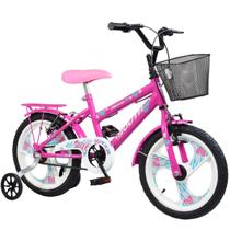 Bicicleta infantil Aro 16 South Nininha Cesto e Paralama meninas feminina freio vbrake - SOUTH BIKE