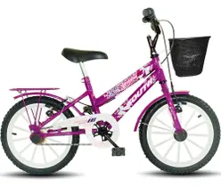 Bicicleta infantil Aro 16 South Nininha Cesto e Paralama meninas
