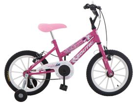 Bicicleta infantil Aro 16 South Nininha Meninas - Rosa
