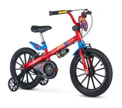 Bicicleta Infantil Aro 16 Spider Man Suporta Até 30kg Nathor