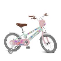 Bicicleta Infantil - Aro 16 - Sweet Flower Menta - Bandeirante Bicicleta Infantil - Aro 16 - Sweet Flower Menta - Bandeirante