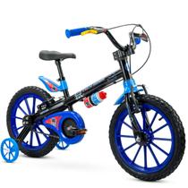 Bicicleta Infantil Aro 16 Tech Boys Nathor Menino Cor Azul Preto