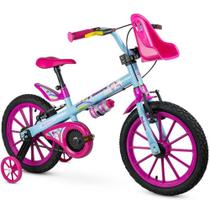 Bicicleta Infantil ARO 16 Unicorn com Rodinhas Laterais e Limitador de Giro