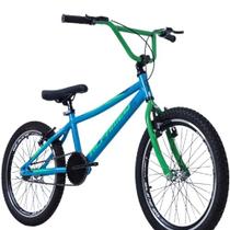 Bicicleta Infantil Aro 20 Alfameq Jump Freestyle Cross Azul com Verde