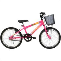 Bicicleta Infantil Aro 20 Athor Charme Feminina Com Cesta