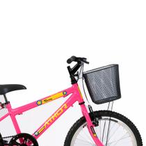 Bicicleta Infantil Aro 20 Athor Charmy Mtb Sem Marcha Com Cestão