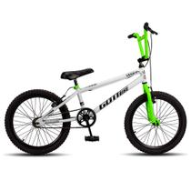 Bicicleta Infantil Aro 20 Bmx Freio V-Brake Aro Aereo Branco e Verde Gottbike