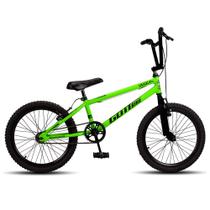 Bicicleta Infantil Aro 20 Bmx Freio V-Brake Aro Aereo Verde e Preto Gottbike