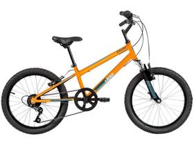 Bicicleta Infantil Aro 20 Caloi Snap T11R20V7 - Amarela 7 Marchas Freio V-Brake