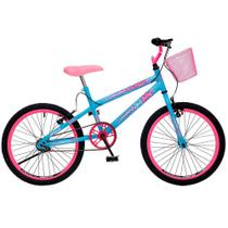 Bicicleta Infantil Aro 20 Colli July Freio V-Brake 1 Marcha Cestinha