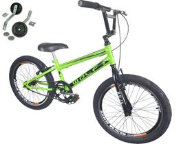 Bicicleta Infantil Aro 20 Cross Bmx + Rodinha Lateral - WOLF BIKE Bicicleta Infantil Aro 20 Cross Bmx + Rodinha Lateral - WOLF BIKE