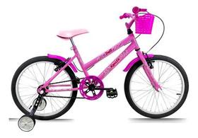 Bicicleta Infantil Aro 20 Feminina Doll + Rodinha Lateral - Route Bike