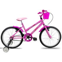 Bicicleta Infantil Aro 20 Feminina Doll + Rodinha Lateral