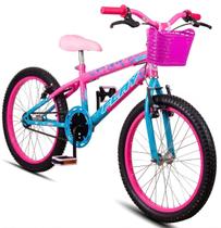 Bicicleta Infantil Aro 20 Feminina Flay Floratta Menina 6 A 10 Anos Freio V-brake - Bicicleta Infantil Aro 20 Feminina Flay Floratta Menina 6 A 10 Anos Freio V-brake -