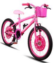 Bicicleta Infantil Aro 20 Feminina STX Princess Menina 6 a 10 Anos Freio V-Brake