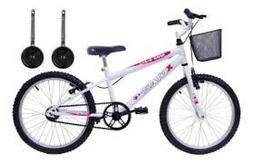 Bicicleta Infantil Aro 20 Feminina V-brake Meninas Rodinhas