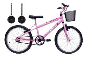 Bicicleta Infantil Aro 20 Feminina V-brake Meninas Rodinhas