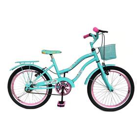 Bicicleta Infantil Aro 20 Menina Freio V Brake Aro Aero Lubrificada E Revisada Com Cestinha - Jady Bicicleta Infantil Aro 20 Menina Freio V Brake Aro Aero Lubrificada E Revisada Com Cestinha - Jady