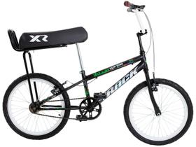 Bicicleta Infantil Aro 20 TK3 Flip Fire Preto com Banco de Mobilete Freio V-Brake