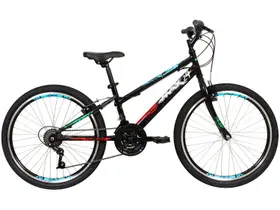Bicicleta Infantil Aro 24 Caloi Max Preta Freio V-Brake 21 Marchas Bicicleta Infantil Aro 24 Caloi Max Preta Freio V-Brake 21 Marchas