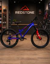 Bicicleta Infantil Aro 24 Redstone Alpha G 8v Aluminio Disco Cor:Azul Bicicleta Infantil Aro 24 Redstone Alpha G 8v Aluminio Disco Cor:Azul