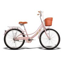 Bicicleta Infantil Aro 24 Retrô Com Cestinha Menina