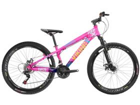 Bicicleta Infantil Aro 26 Viking Tuff 25 18 Marcha Freio Disco