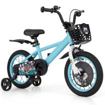 Bicicleta Infantil BABY JOY 14" com Rodinhas de Apoio e Altura Ajustável