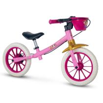 Bicicleta Infantil Balance Equilíbrio Sem Pedal Aro 12 Princesas - Nathor