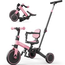 Bicicleta infantil besrey 5 em 1 com alça de pressão para crianças de 1 a 3 anos Bicicleta infantil besrey 5 em 1 com alça de pressão para crianças de 1 a 3 anos