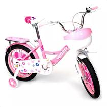 Bicicleta Infantil Bike Princess Rosa Aro 16 Unitoys