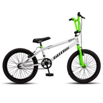 Bicicleta Infantil Bmx Dyno Cross Aro 20 Freio V Brake Bike Branco e Verde Meninos Bicicleta Infantil Bmx Dyno Cross Aro 20 Freio V Brake Bike Branco e Verde Meninos