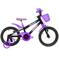 Bicicleta Infantil Cairu Fadinha New Aro 16 com Cesto Bicicleta Infantil Cairu Fadinha New Aro 16 com Cesto