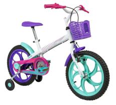 Bicicleta Infantil Caloi Aro 16 Ceci Com Rodinhas E Cesta