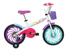 Bicicleta Infantil Caloi Ceci Aro 16 A25 Com Rodinhas Branca