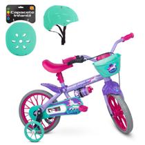 Bicicleta Infantil Cecizinha Aro 12 Caloi Unicórnio Capacete Bicicleta Infantil Cecizinha Aro 12 Caloi Unicórnio Capacete